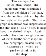 Image of shaped paragraph.