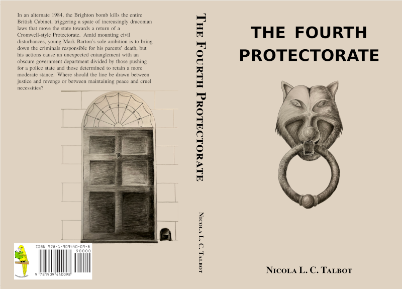 Double-spread book cover image for The Fourth Protectorate