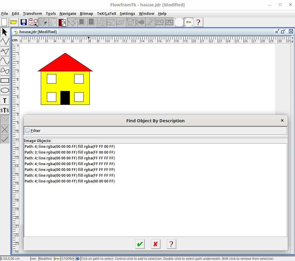 Screenshot of dialog listing each path using a generic description.