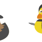 Image of Turbot and Sir Quackalot ducks