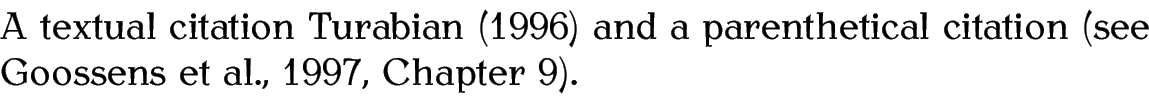 Image showing typeset output click here for a more detailed description.