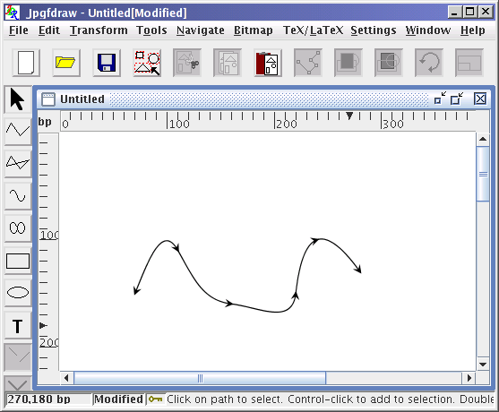 image of a path with arrows