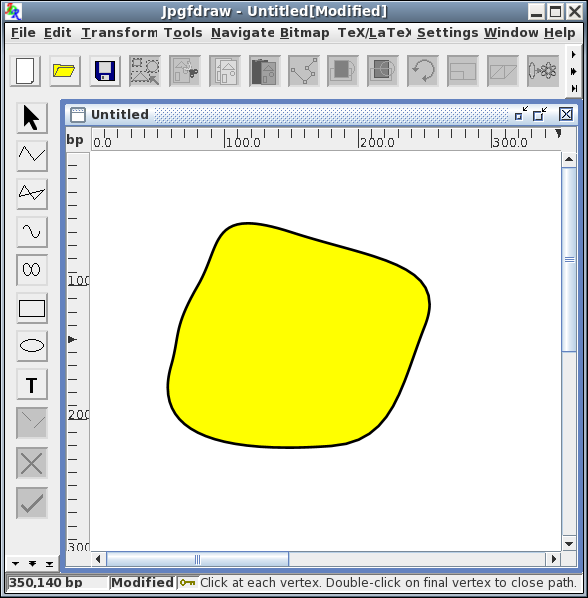 image of completed shape