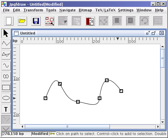 image of a path with markers