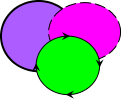 image of three paths